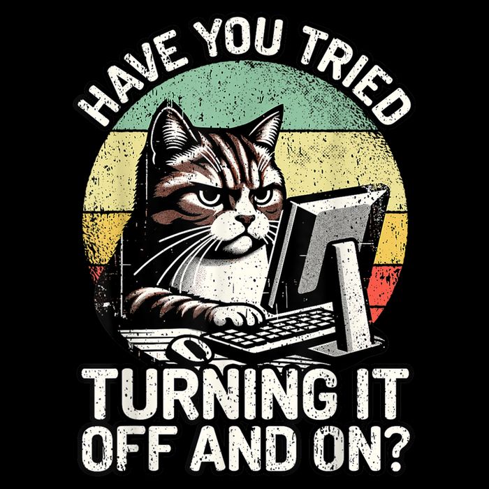 Tech Support Humor I Cat Tech Engineer I Computer It Guy Daily Commute Backpack