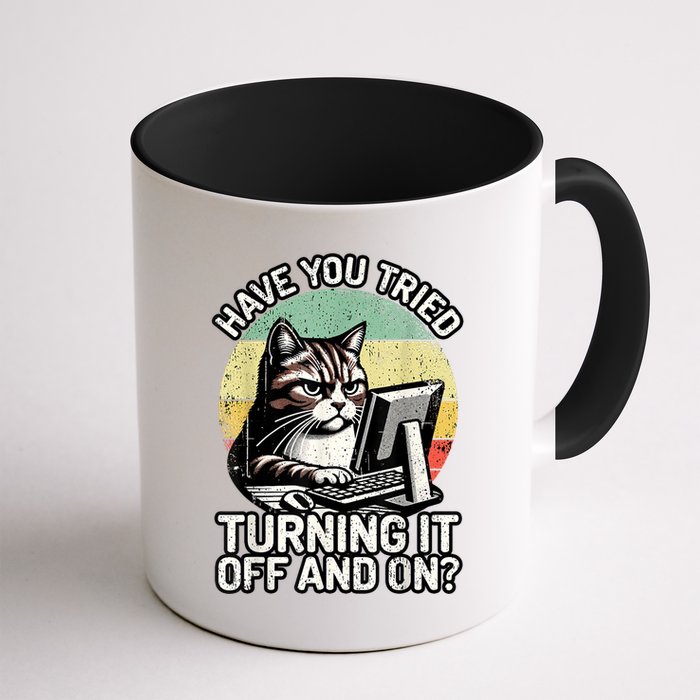 Tech Support Humor I Cat Tech Engineer I Computer It Guy Mug