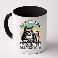 Tech Support Humor I Cat Tech Engineer I Computer It Guy Mug