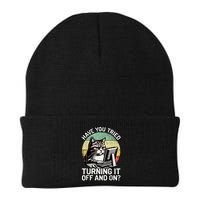 Tech Support Humor I Cat Tech Engineer I Computer It Guy Beanie