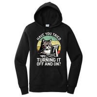 Tech Support Humor I Cat Tech Engineer I Computer It Guy Women's Pullover Hoodie