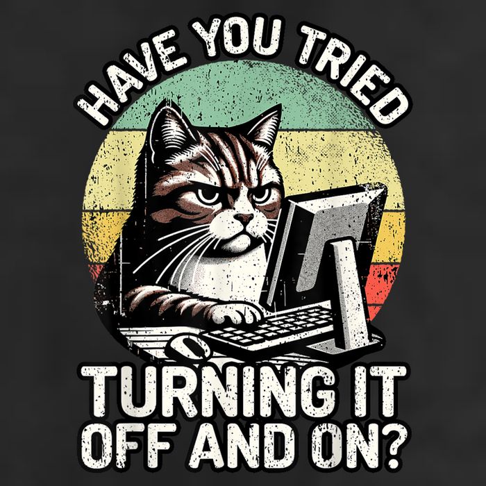 Tech Support Humor I Cat Tech Engineer I Computer It Guy 25L Jumbo Tote