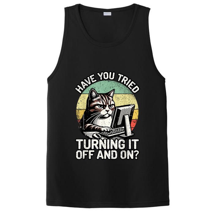 Tech Support Humor I Cat Tech Engineer I Computer It Guy PosiCharge Competitor Tank
