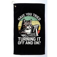 Tech Support Humor I Cat Tech Engineer I Computer It Guy Golf Towel