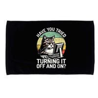 Tech Support Humor I Cat Tech Engineer I Computer It Guy Microfiber Hand Towel