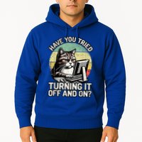 Tech Support Humor I Cat Tech Engineer I Computer It Guy Hoodie