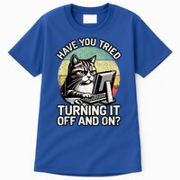 Tech Support Humor I Cat Tech Engineer I Computer It Guy Tall T-Shirt