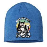 Tech Support Humor I Cat Tech Engineer I Computer It Guy Sustainable Beanie