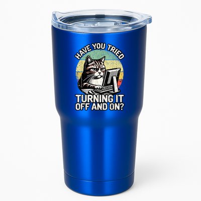 Tech Support Humor I Cat Tech Engineer I Computer It Guy Tumbler