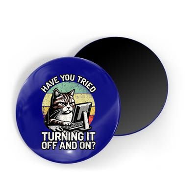 Tech Support Humor I Cat Tech Engineer I Computer It Guy Magnet