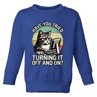 Tech Support Humor I Cat Tech Engineer I Computer It Guy Toddler Sweatshirt
