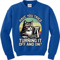 Tech Support Humor I Cat Tech Engineer I Computer It Guy Kids Sweatshirt