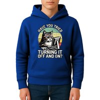 Tech Support Humor I Cat Tech Engineer I Computer It Guy Kids Hoodie