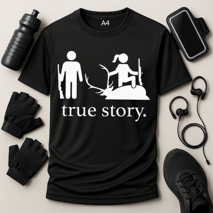 true story hunting lover Cooling Performance Crew T-Shirt