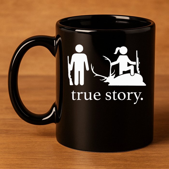 true story hunting lover 11oz C Handle Ceramic Mug