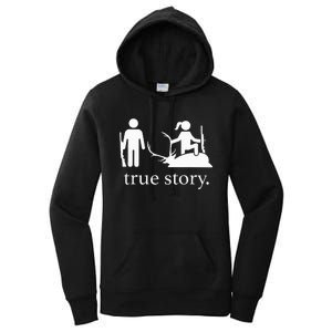 true story hunting lover Women's Pullover Hoodie