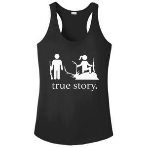 true story hunting lover Ladies PosiCharge Competitor Racerback Tank