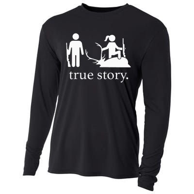 true story hunting lover Cooling Performance Long Sleeve Crew