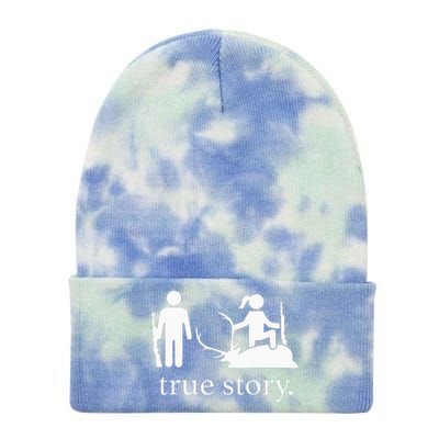 true story hunting lover Tie Dye 12in Knit Beanie