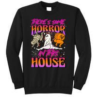 Theres Some Horrors In This House Ghost Pumpkin Halloween Sweatshirt