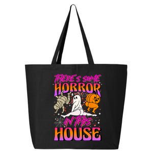 Theres Some Horrors In This House Ghost Pumpkin Halloween 25L Jumbo Tote