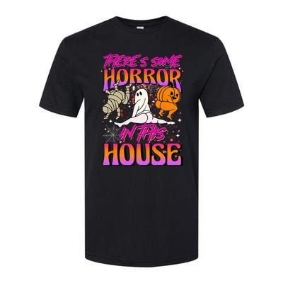 Theres Some Horrors In This House Ghost Pumpkin Halloween Softstyle CVC T-Shirt