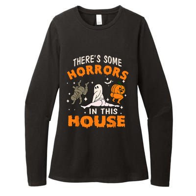 Theres Some Horrors In This House Funny Halloween Costume Womens CVC Long Sleeve Shirt