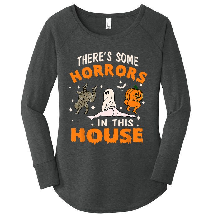 Theres Some Horrors In This House Funny Halloween Costume Women's Perfect Tri Tunic Long Sleeve Shirt