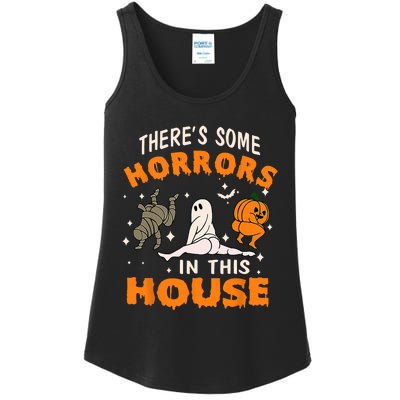 Theres Some Horrors In This House Funny Halloween Costume Ladies Essential Tank