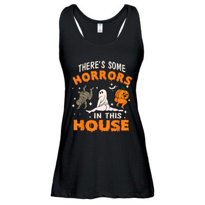 Theres Some Horrors In This House Funny Halloween Costume Ladies Essential Flowy Tank