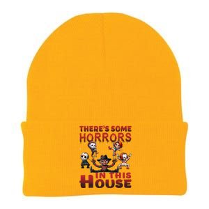 ThereS Some Horrors In This House Funny Horror Characters Knit Cap Winter Beanie