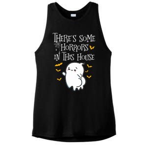 Theres Some Horrors In This House Booty Ghost Ladies PosiCharge Tri-Blend Wicking Tank