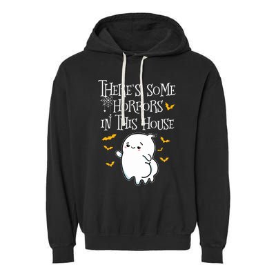 Theres Some Horrors In This House Booty Ghost Garment-Dyed Fleece Hoodie