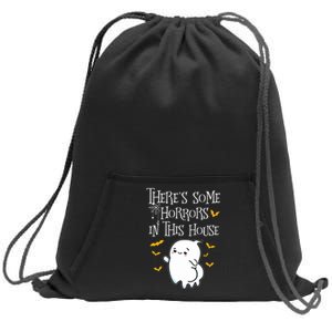 Theres Some Horrors In This House Booty Ghost Sweatshirt Cinch Pack Bag