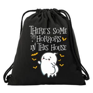 Theres Some Horrors In This House Booty Ghost Drawstring Bag