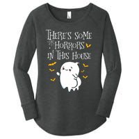 Theres Some Horrors In This House Booty Ghost Women's Perfect Tri Tunic Long Sleeve Shirt