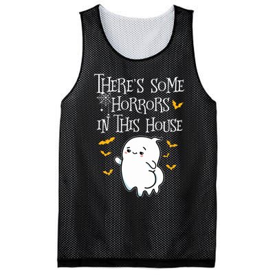 Theres Some Horrors In This House Booty Ghost Mesh Reversible Basketball Jersey Tank