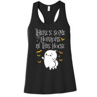 Theres Some Horrors In This House Booty Ghost Women's Racerback Tank