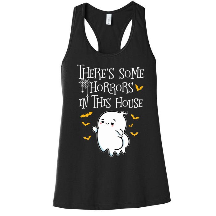 Theres Some Horrors In This House Booty Ghost Women's Racerback Tank