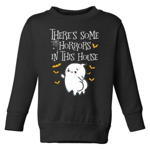 Theres Some Horrors In This House Booty Ghost Toddler Sweatshirt