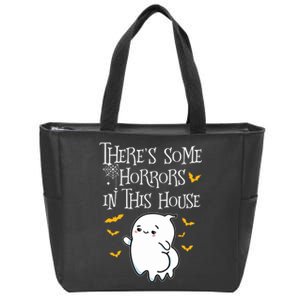 Theres Some Horrors In This House Booty Ghost Zip Tote Bag