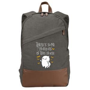 Theres Some Horrors In This House Booty Ghost Cotton Canvas Backpack