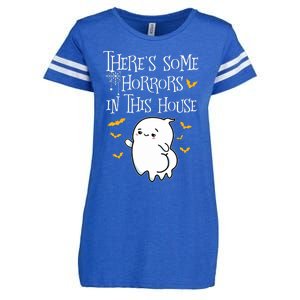 Theres Some Horrors In This House Booty Ghost Enza Ladies Jersey Football T-Shirt