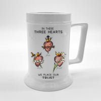 Three Sacred Hearts Of Jesus Mary Joseph Jmj Catholic Beer Stein