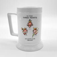 Three Sacred Hearts Of Jesus Mary Joseph Jmj Catholic Beer Stein