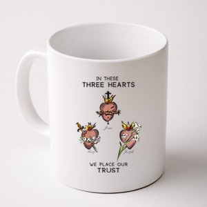 Three Sacred Hearts Of Jesus Mary Joseph Jmj Catholic Coffee Mug