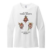 Three Sacred Hearts Of Jesus Mary Joseph Jmj Catholic Womens CVC Long Sleeve Shirt