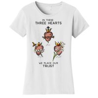 Three Sacred Hearts Of Jesus Mary Joseph Jmj Catholic Women's T-Shirt