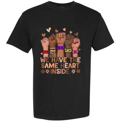 The Same Heart Inside African Hand Black History Month BLM Garment-Dyed Heavyweight T-Shirt