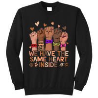 The Same Heart Inside African Hand Black History Month BLM Sweatshirt